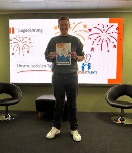 Joris Kahrs gewinnt Preis „Soziale Talente“